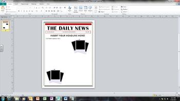 Blank Newspaper Article Template For Kids
